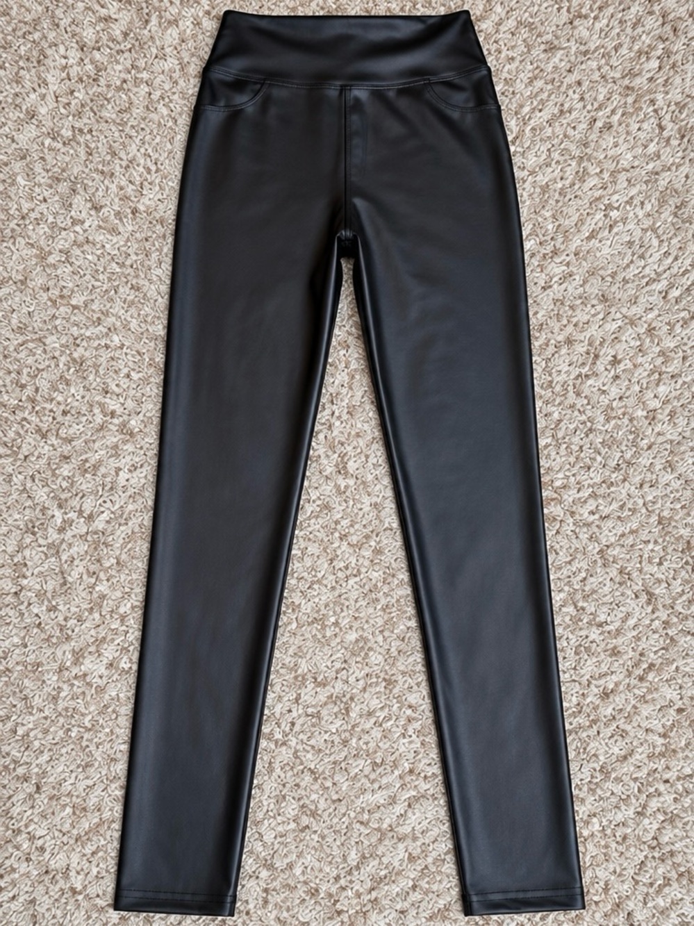 OFFLINE by Aerie Real Good Faux Leather High Rise Leggings Black S NWOT